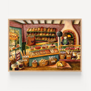 Knusse bakkerij - cosy bakery Print